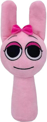TechMax Solution Pink Bow Sprunki Plush Toys  - 30 cm(Pink)