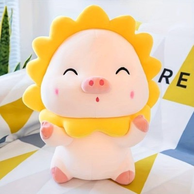 AGC Soft Suflower Toys for Kids, Cute Teddy Piggi Bear Animal Stuffed Soft Plush  - 40 cm(Pink, Yellow)
