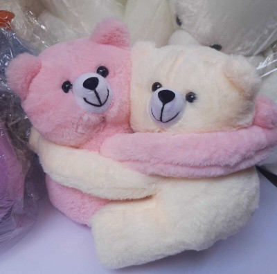 SRI RAGHAVA Friends teddy soft toy  - 34 cm(Pink, Cream)