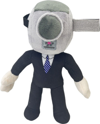 TechMax Solution Scary Toilet Cameraman Doll Horror Game Fun  - 30 cm(Black)