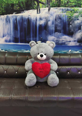 AVSHUB 2 feet Soft Lovable hugable Cute Giant Bear - Grey  - 60 cm(Grey)