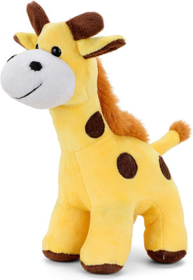 Webby Plush Standing Giraffe Soft Toys for Kids  - 22 cm(Yellow)