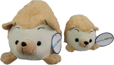 Berry Berry Fatty Mouse Soft Toy, Pack of 2  - 23 cm(Brown, White)