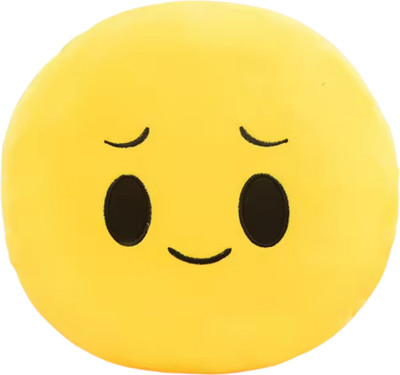 TechMax Solution Twenty Four Smile Cute Smiley Pillow Plush Toy  - 45 cm(Yellow)