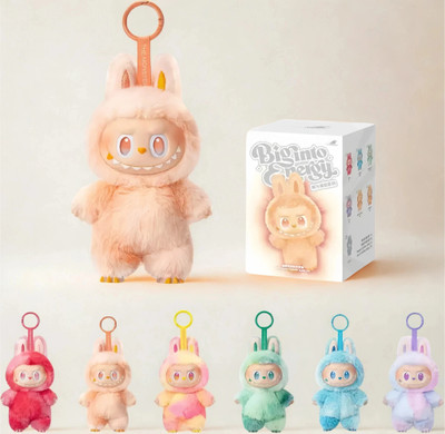 PlushPop Labubu Cute Style Mystery Doll | Soft Cartoon Character Toy for Kids & Adults  - 20 cm(Multicolor)