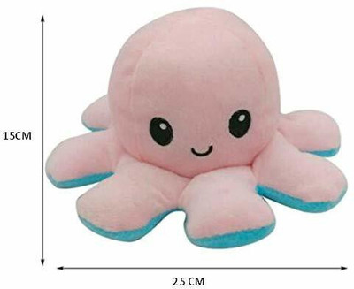 Hug 'n' Feel New Long Soft Lovable hugable Cute Giant Life Size Teddy Bear (Octopus)  - 15 cm(Multicolor)