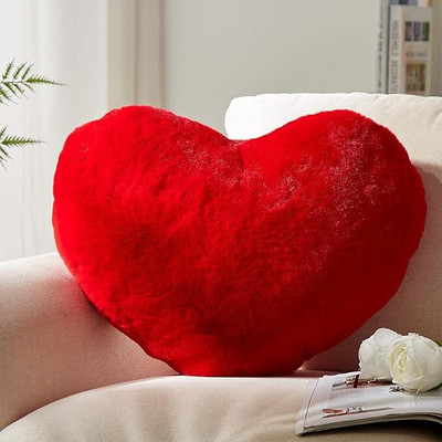 Ziraat LUXURY Polyester Fibre Floral Cushion Pack of 1(Red)
