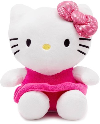 Tickles Kitty Cat Soft Stuffed Plush Toy for Kids  - 35 cm(Pink)