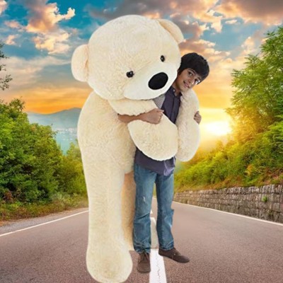 JINGA BELA 4 Feet CREAM Large Jumbo Teddy Bear Soft toys  - 120 cm(Cream)