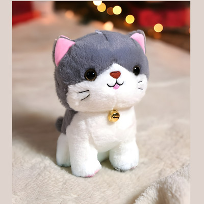 Liquortees Soft toys for girls Sitting Cat  - 20 cm(Multicolor)