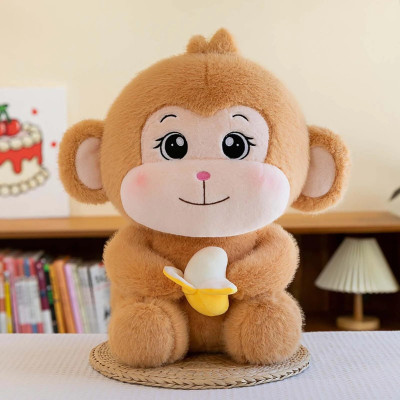 Ruvedu 35 Cute Banana Monkey  - 35 cm(Multicolor)
