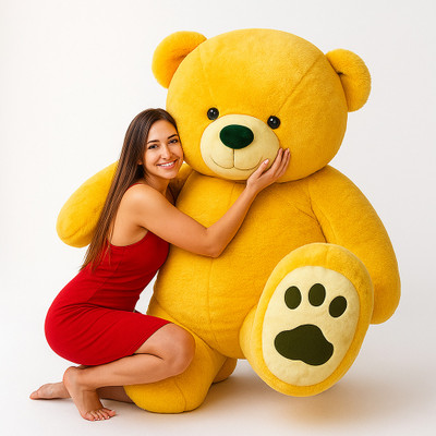 HOBBY BOBBY Yellow Teddy Bear 6 Feet Lovable Cute Birthday Gift For Girls Someone Specials  - 182 cm(Yellow)