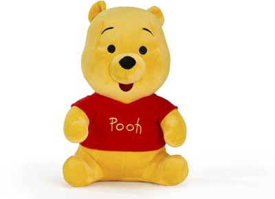 dk enterprises Winnie The Pooh Soft Toy For Kids  - 32 cm(Red & yellow, 3cm2)