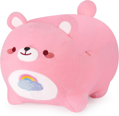 TechMax Solution Pink Bear Plush Pillows Bear Plush Rainbow Bear Plushie  - 30 cm(Pink)
