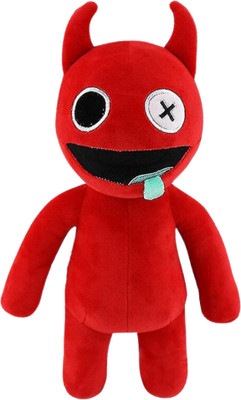 TechMax Solution Round Head Cute Plush Toys  - 30 cm(Red)