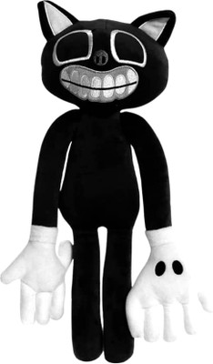 TechMax Solution Stuffed various head animal doll plush figure gifts for friends boys and girls  - 30 cm(Black)