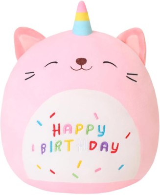 TechMax Solution Cat Plush Pillow Kawaii Cat Stuffed Animal  - 45 cm(Pink)