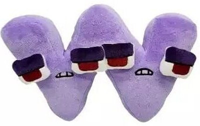 TechMax Solution W from Alphabet Plush Toy  - 30 cm(Purple)