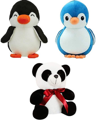 sai ji Soft Toy Twin Pack – Set of 3 Fluffy Plush Toys for All Ages  - 30 cm(Multicolor)