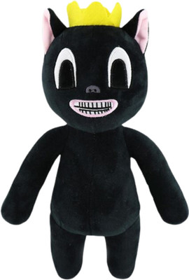 TechMax Solution Round Head Cute Plush Toys  - 30 cm(Black)