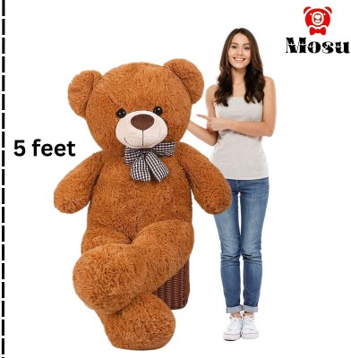 MOSU Giant Skin Friendly Teddy Bear for Girlfriend/Birthday Gift/Girl 5 FEET  - 152 cm(Brown)