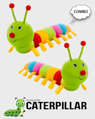 NV COLLECTION Silky-Smooth Caterpillar Toy Set for Tots  - 68 cm(Multicolor)