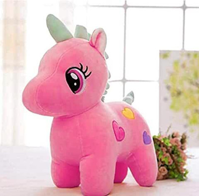 Future shop Unicorn Teddy Bear Plush Soft Toy Cute Kids Birthday Animal Baby Boys  - 25 cm(Pink)