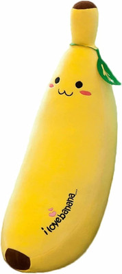 YANSHU Premium Quality Soft Banana Stuffed Toy  - 40 cm(Yellow)