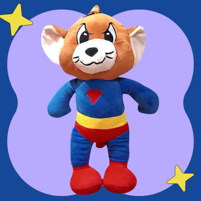 Luipui New Superhero Soft Toy – Fluffy Plush Stuffed Animal for Kids & Birthday Gift  - 42 cm(Blue)