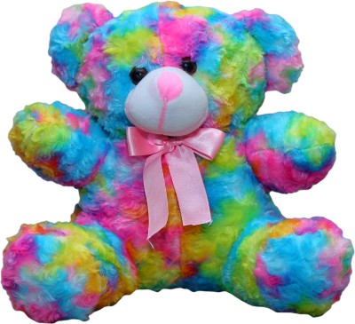 Kids wonders Rose rainbow teddy blue  - 35 cm(Multicolor)