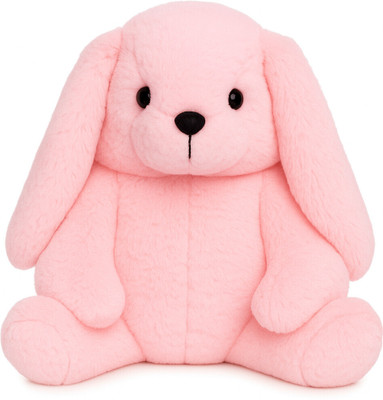 skm Huggable Rabbit with Long Ears | Soft Stuffed Plush Animal  - 35 cm(Pink)