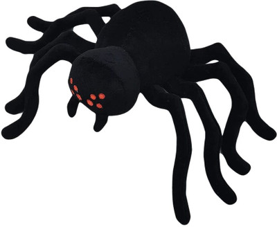 TechMax Solution BLACK SPIDER PLUSH  - 30 cm(Black)