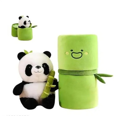 RSS SOFT TOYS Soft Bamboo Teddy Panda Washable Stuffed toy (White, Black) - 35 cm  - 35 cm(Green)