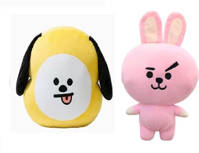 HOUSE OF COMMON BTS Super Soft Toy Cooky With Chimmy Cushion Pillow Stuffed Plush Toy  - 30 cm(Multicolor)