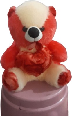 Bhagwati Soft Toy Teddy Bear Soft Toy Cute Kids Birthday (1.5 Feet) (Light RED Cream RED Heart)  - 45 cm((Light RED Cream RED Heart))