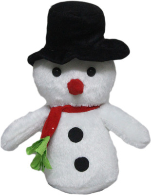 Tickles Soft Stuffed Plush Christmas Snowman With Muffler & Hat Toy  - 30 cm(White)
