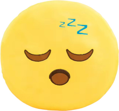 TechMax Solution Twenty Smile Cute Smiley Pillow Plush Toy  - 45 cm(Yellow)
