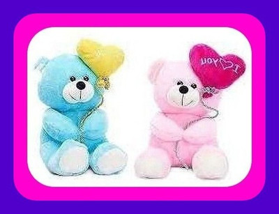 Abhinav toys Z_New Stuffed Toys Premium quality 17  - 35 cm(Blue, Pink)