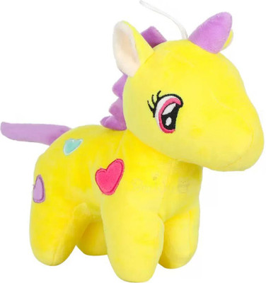 ZOQQI Unicorn Teddy Bear Plush Soft Toy Cute Kids Birthday Animal Baby Boy/Girl  - 30 cm(Yellow)