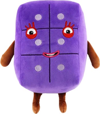 TechMax Solution Cute Numberic Numbers Plush Toy  - 30 cm(Purple)