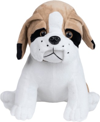 PunToon Kids Plush Bull Dog Stuffed Animal Puppy Soft Toy, Adorable Gifts for Kids and Adult  - 17 cm(BROWN WHITE)