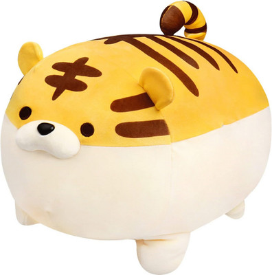 TechMax Solution Tiger Plush Toy Anime Kawaii Tigers Soft Pillow  - 30 cm(Yellow)