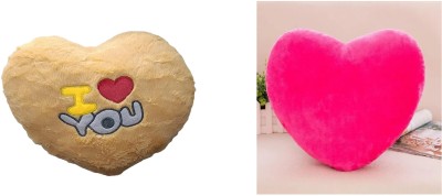 AVSHUB Heart Fluffy Cushion Combo for Valentine Gift  - 35 cm(Multicolor)