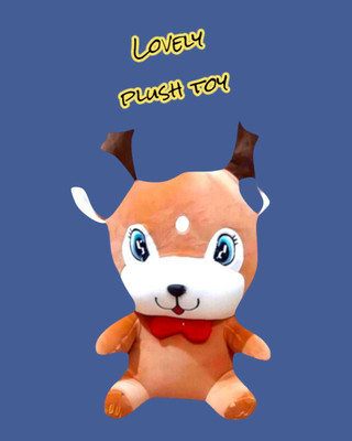 Luipui Deer Lovely Plush Toy – Fluffy Stuffed , Ultra-Soft & Perfect Cuddle Toy  - 38 cm(Brown)