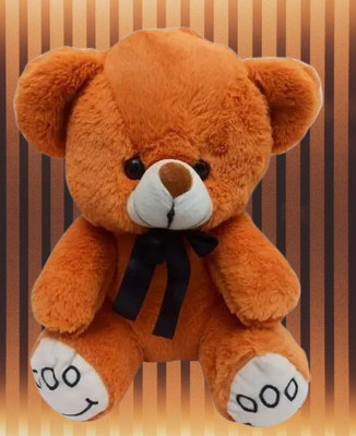 SHIVANGI COLLECTIONS SHIVANGI-Soft Toy Brown Bow Teddy Bear  - 30 cm(Multicolor)
