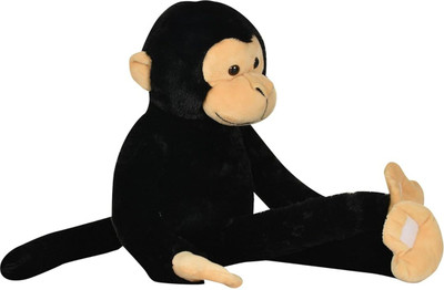 HELLOBEAR Premium Quality Soft Cute Hanging Monkey Stuffed Toy  - 35 cm(Black)