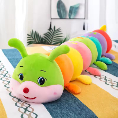 Besties Big Size Caterpillar Soft Toy Multicolor Length - 90 cm Height  - 16 cm(Multicolor)