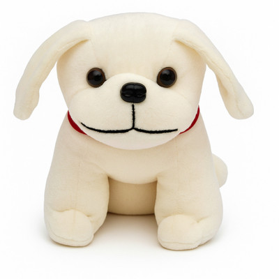Jigri Toys Puppy Dog  - 15 cm(White)