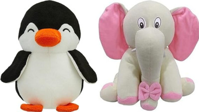 SHIVANGI COLLECTIONS Penguin / Appu Hathi Teddy Soft Toys For Kids  - 25 cm(Multicolor)