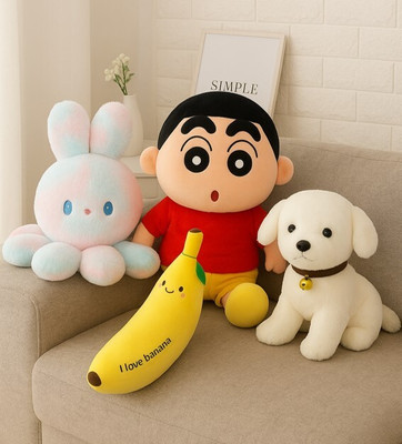 Macros Super Soft Plush Toys Combo Stuffed toys for Kids/birthday gift  - 35 cm(Multicolor, Red)